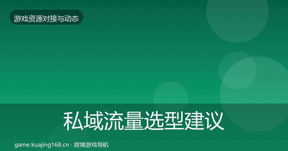 私域流量选型建议要点梳理·第660篇