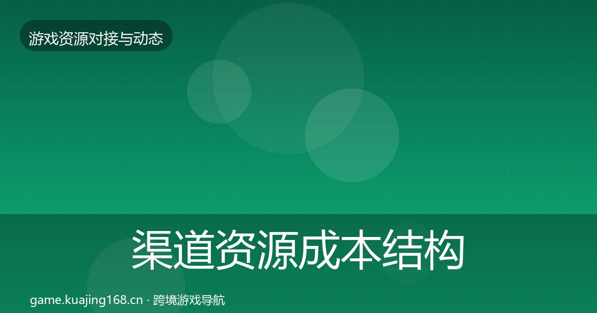 渠道资源成本结构分析实践指南·第706篇