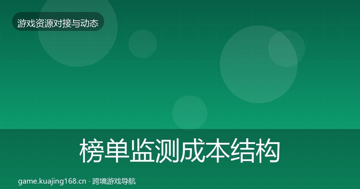 榜单监测成本结构分析实践指南·第750篇