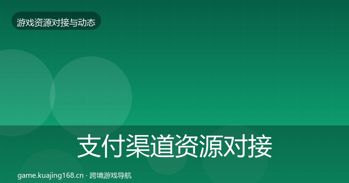 支付渠道资源对接指南全攻略·第763篇