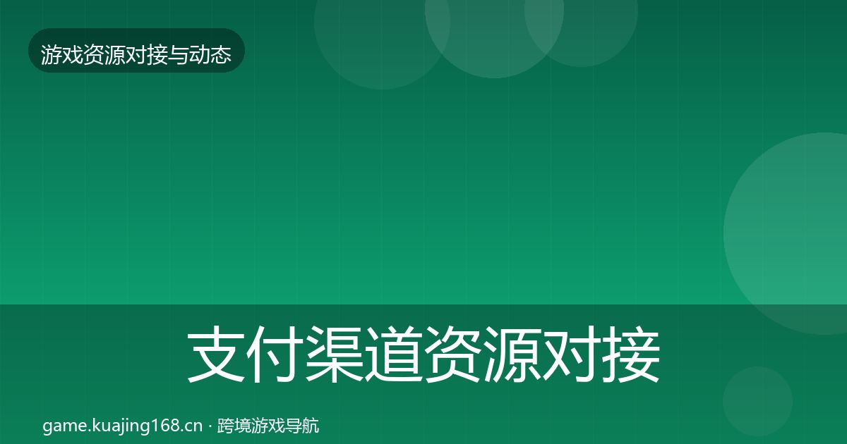 支付渠道资源对接指南全攻略·第803篇