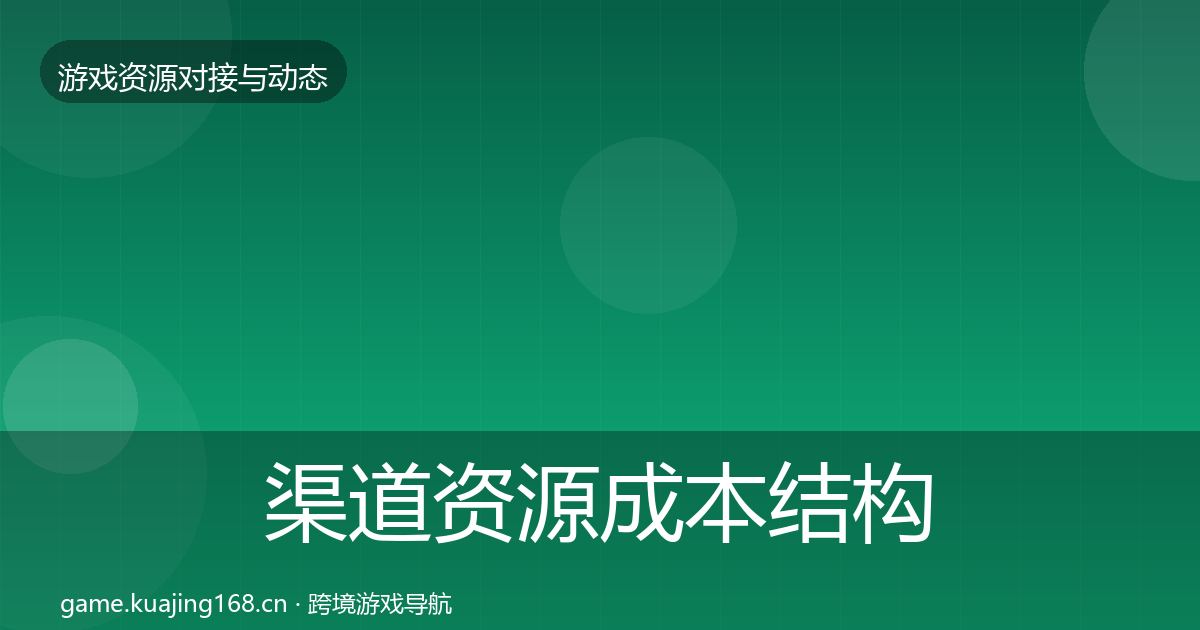 渠道资源成本结构分析实践指南·第826篇