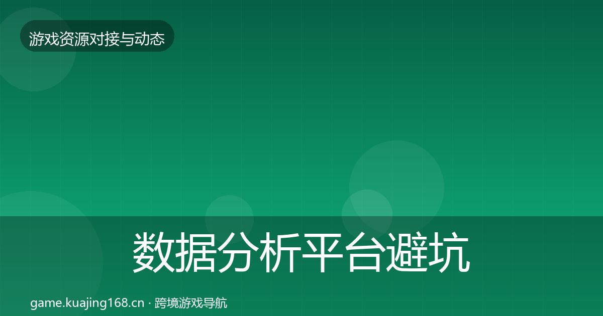 数据分析平台避坑指南实践指南·第863篇