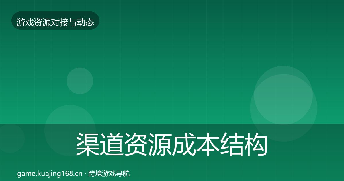 渠道资源成本结构分析实践指南·第866篇