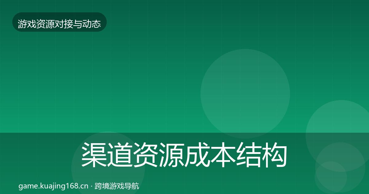 渠道资源成本结构分析实践指南·第906篇