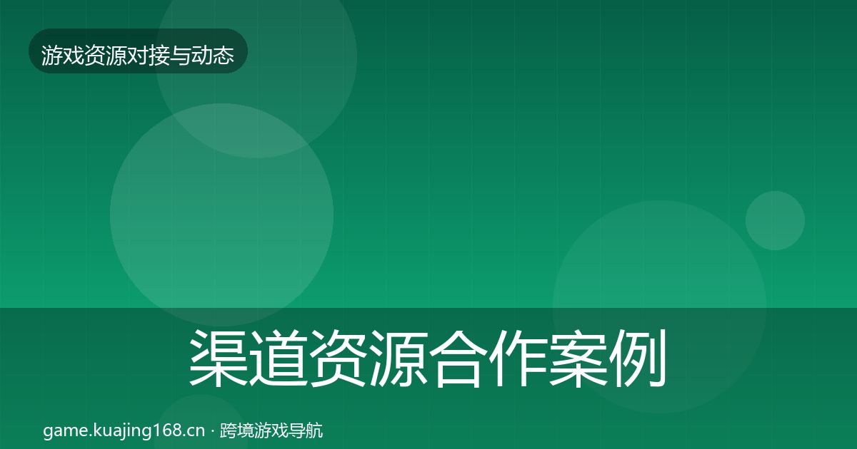 渠道资源合作案例实践指南·第911篇