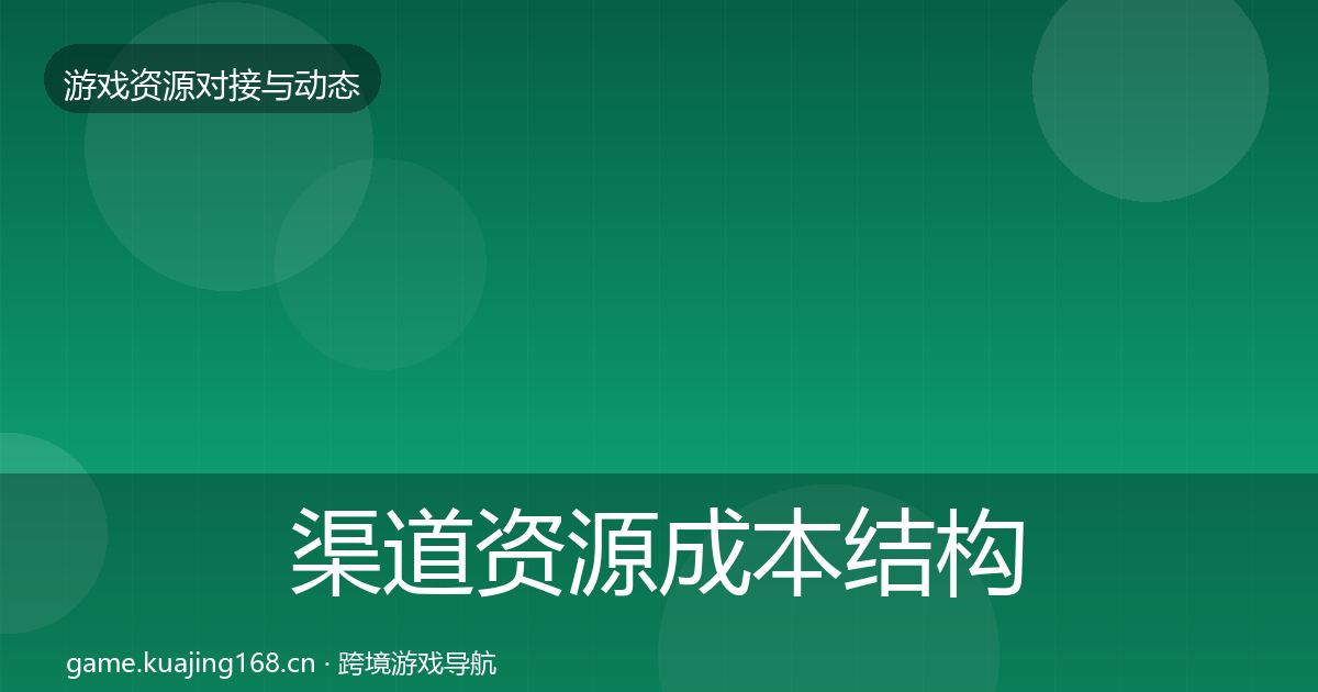 渠道资源成本结构分析实践指南·第946篇
