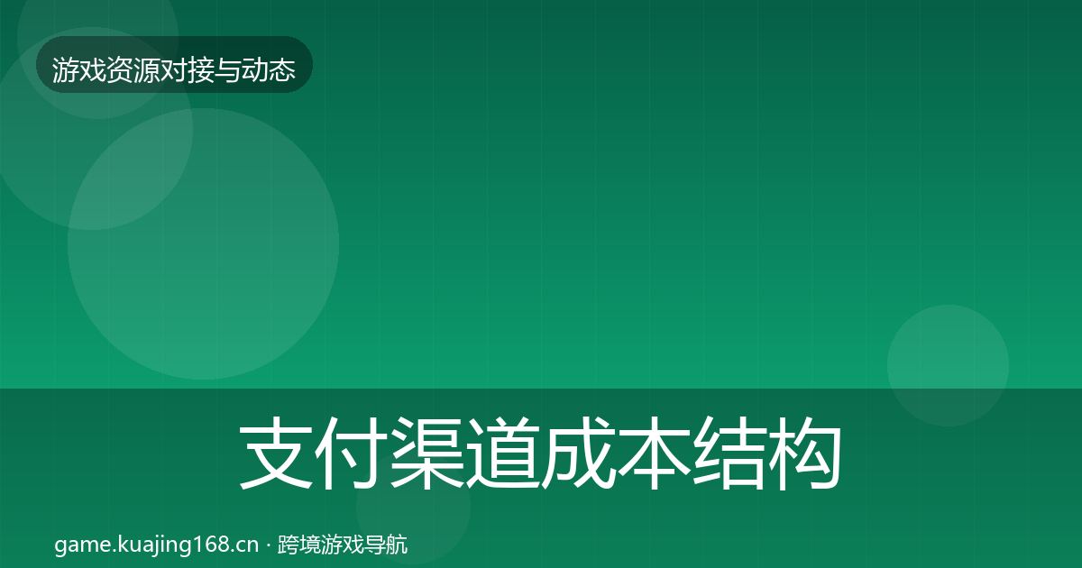 支付渠道成本结构分析全攻略·第948篇