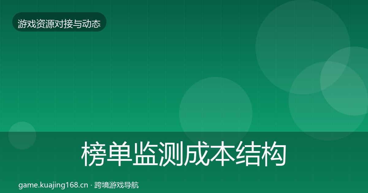 榜单监测成本结构分析实践指南·第950篇