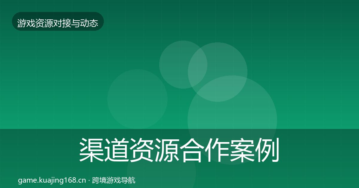 渠道资源合作案例实践指南·第951篇