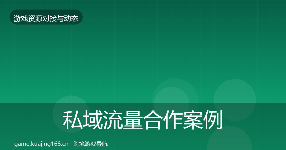 私域流量合作案例要点梳理·第955篇