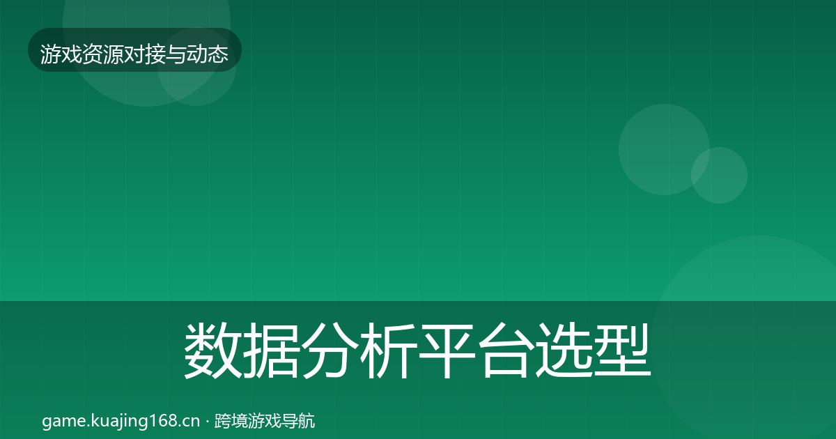 数据分析平台选型建议实践指南·第978篇
