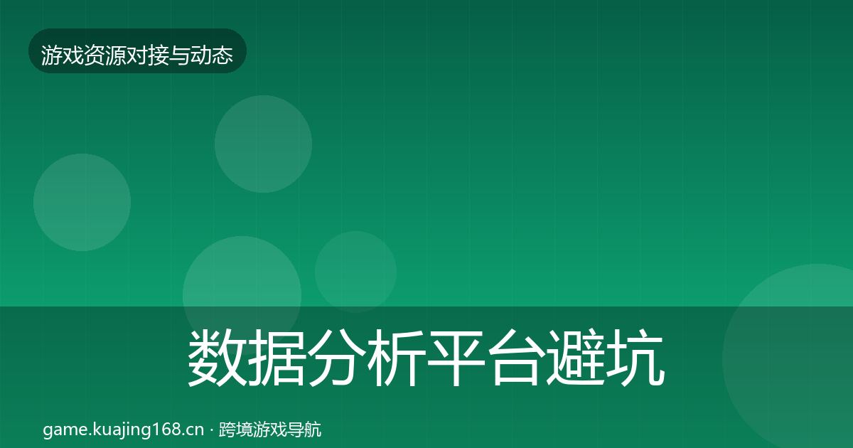 数据分析平台避坑指南实践指南·第983篇