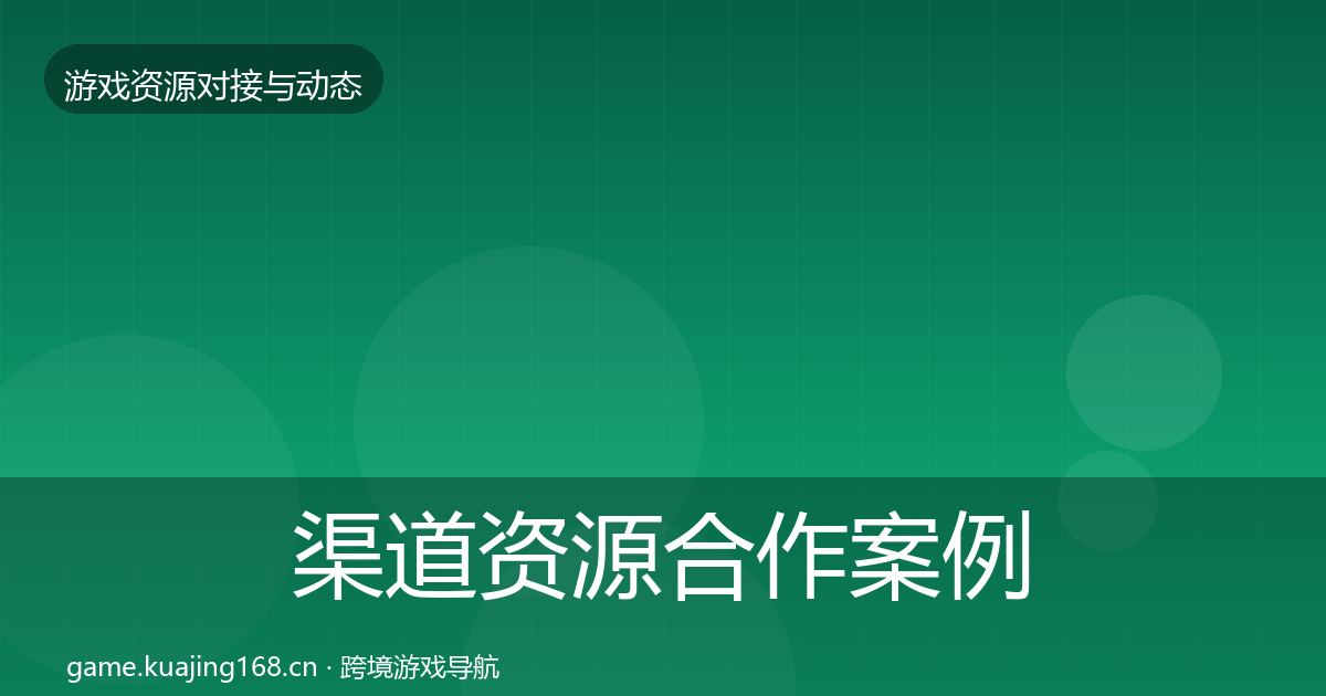 渠道资源合作案例实践指南·第991篇
