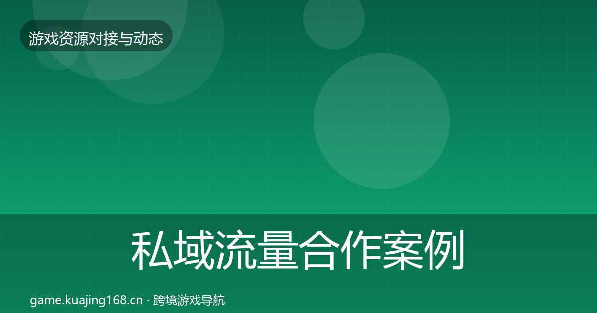 私域流量合作案例要点梳理·第995篇