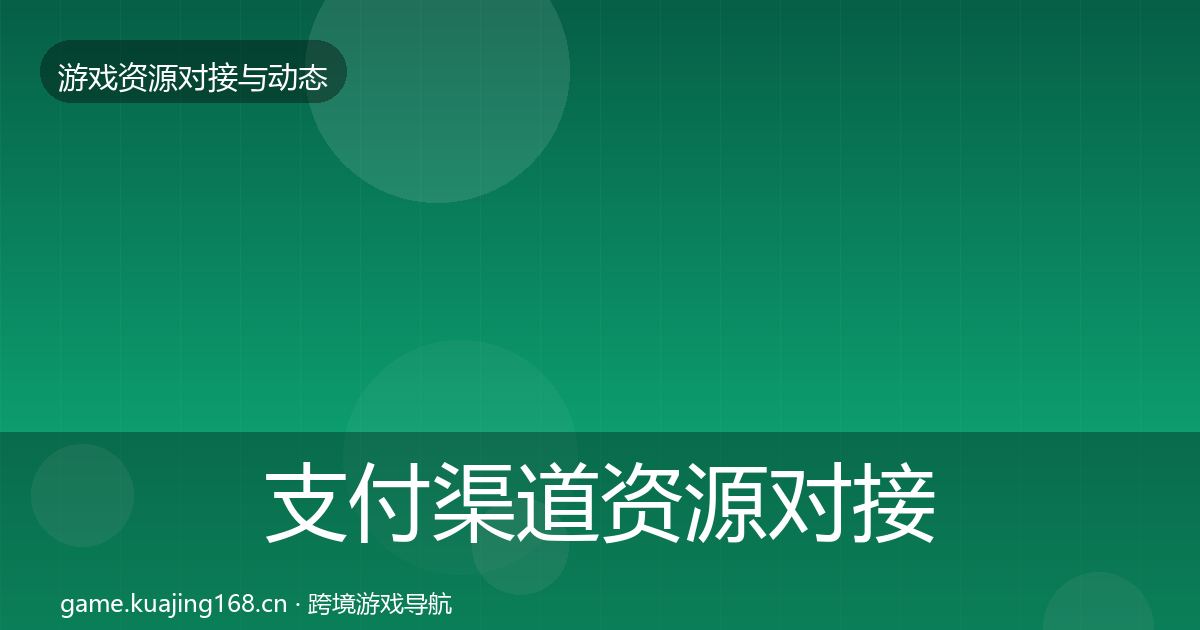 支付渠道资源对接指南全攻略·第1003篇