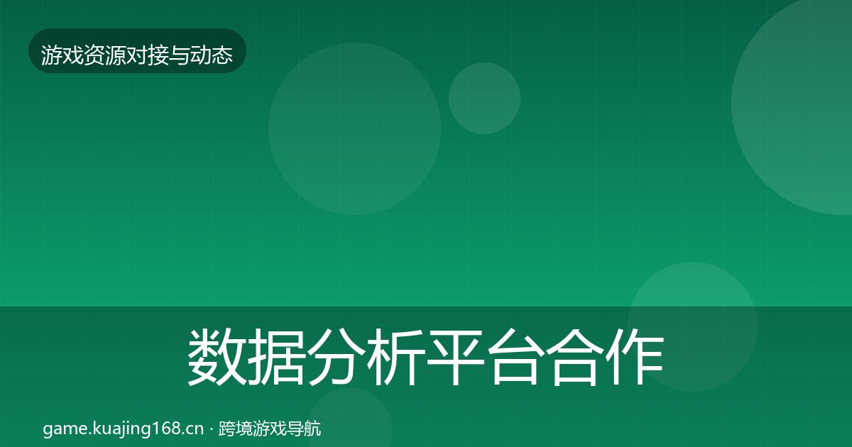 数据分析平台合作动态追踪实践指南·第1013篇