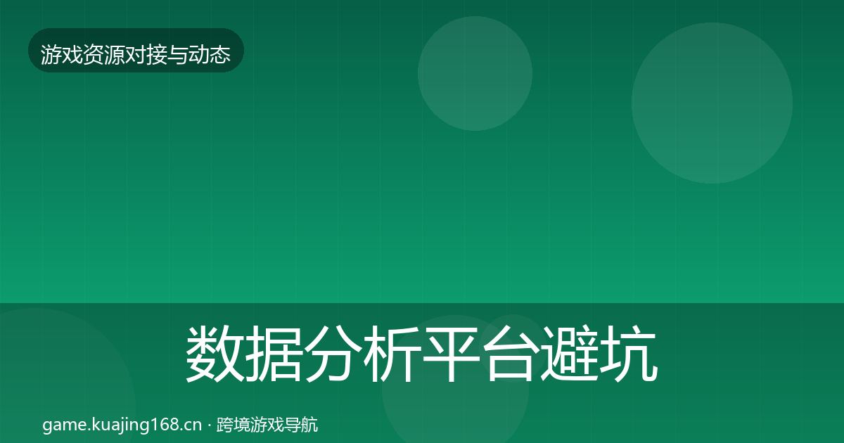 数据分析平台避坑指南实践指南·第1023篇