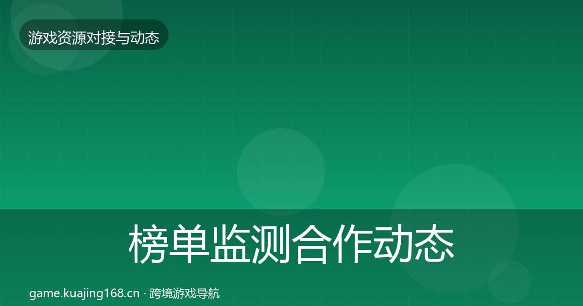 榜单监测合作动态追踪实践指南·第1055篇