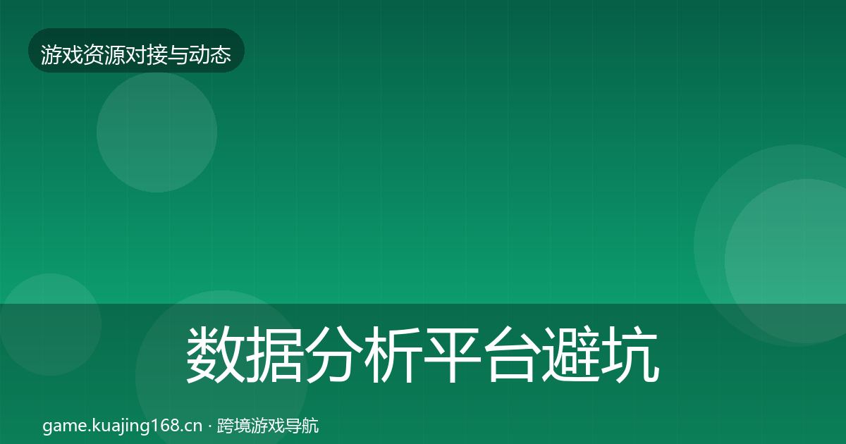 数据分析平台避坑指南实践指南·第1063篇