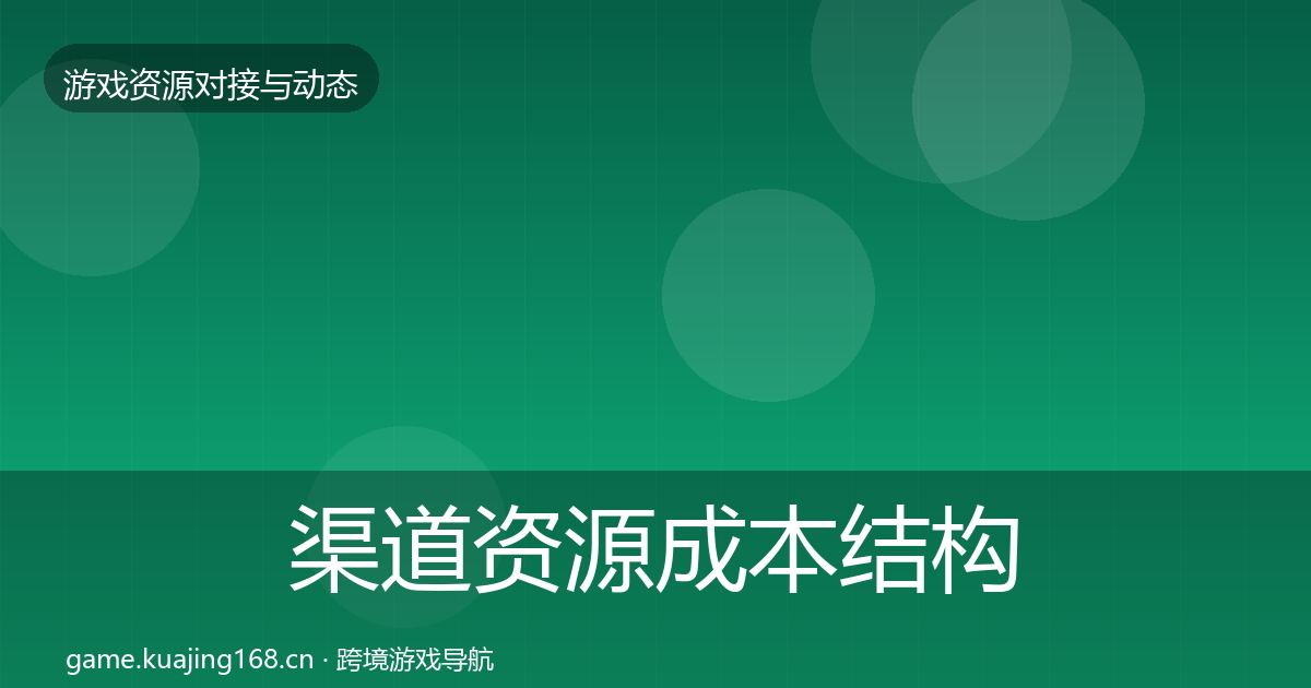 渠道资源成本结构分析实践指南·第1066篇