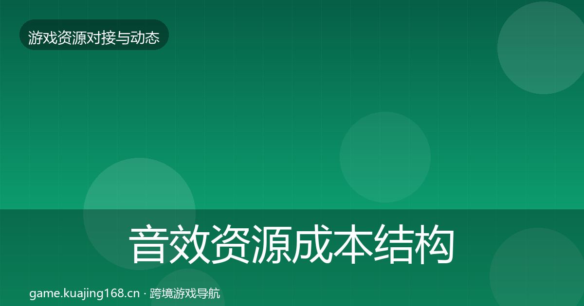 音效资源成本结构分析要点梳理·第1067篇