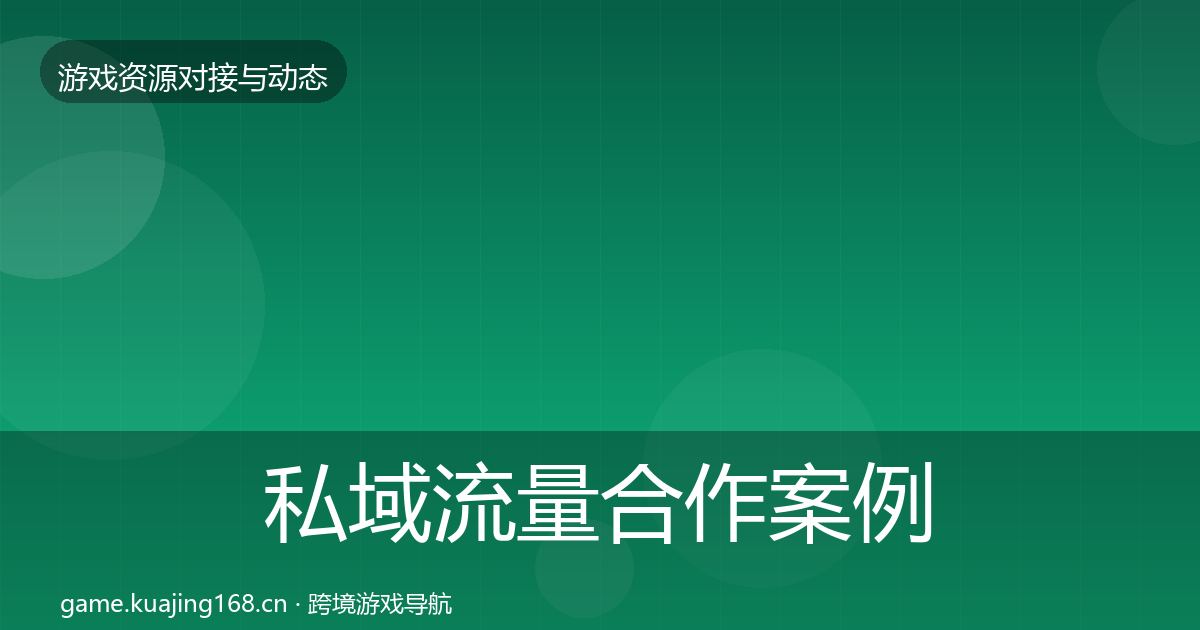 私域流量合作案例要点梳理·第1075篇