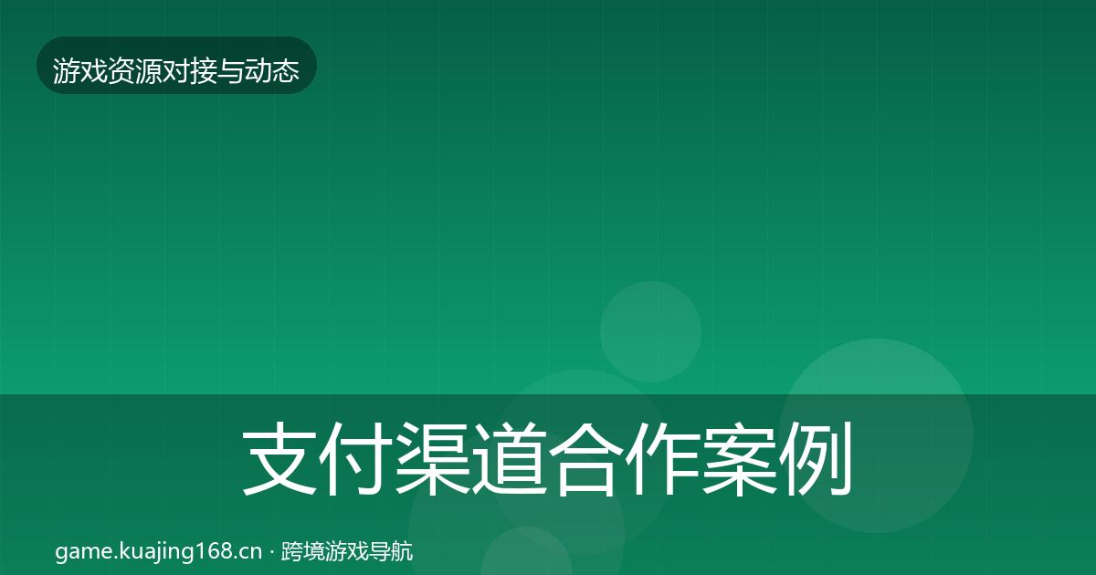 支付渠道合作案例全攻略·第1113篇