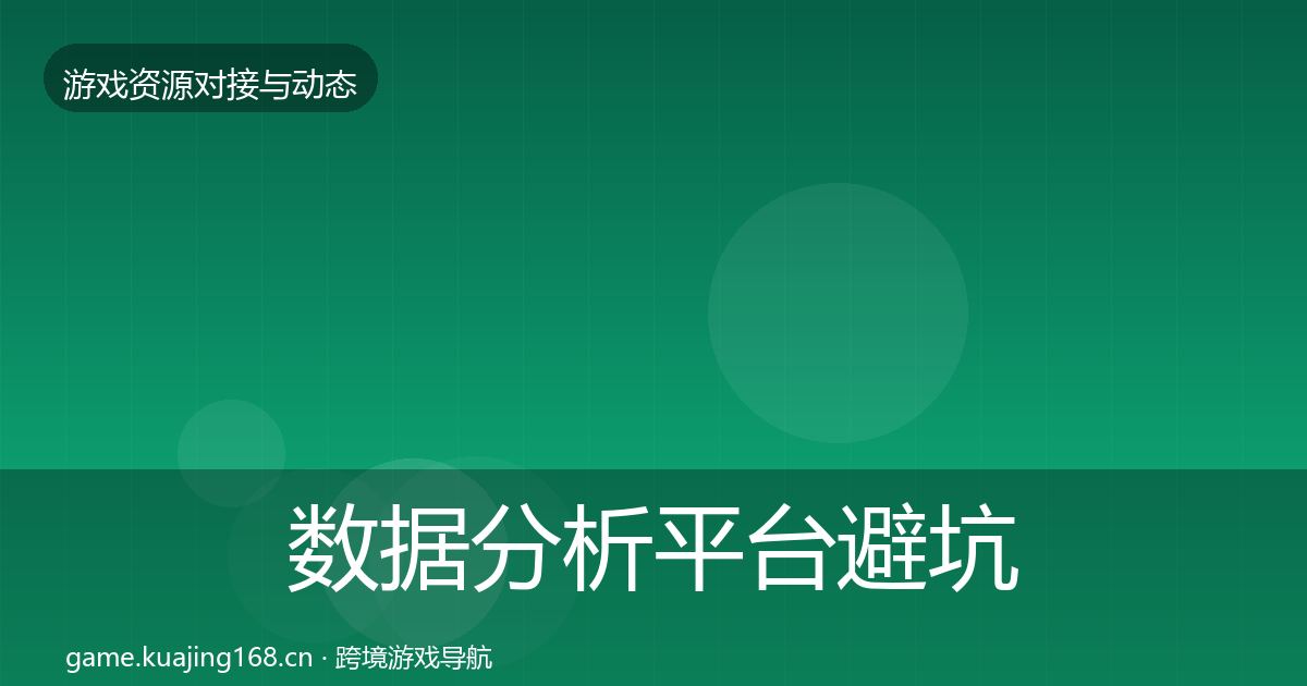 数据分析平台避坑指南实践指南·第1143篇