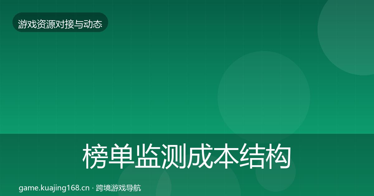 榜单监测成本结构分析实践指南·第1150篇