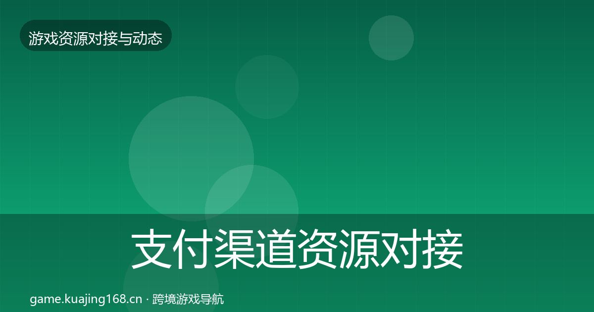 支付渠道资源对接指南全攻略·第1163篇