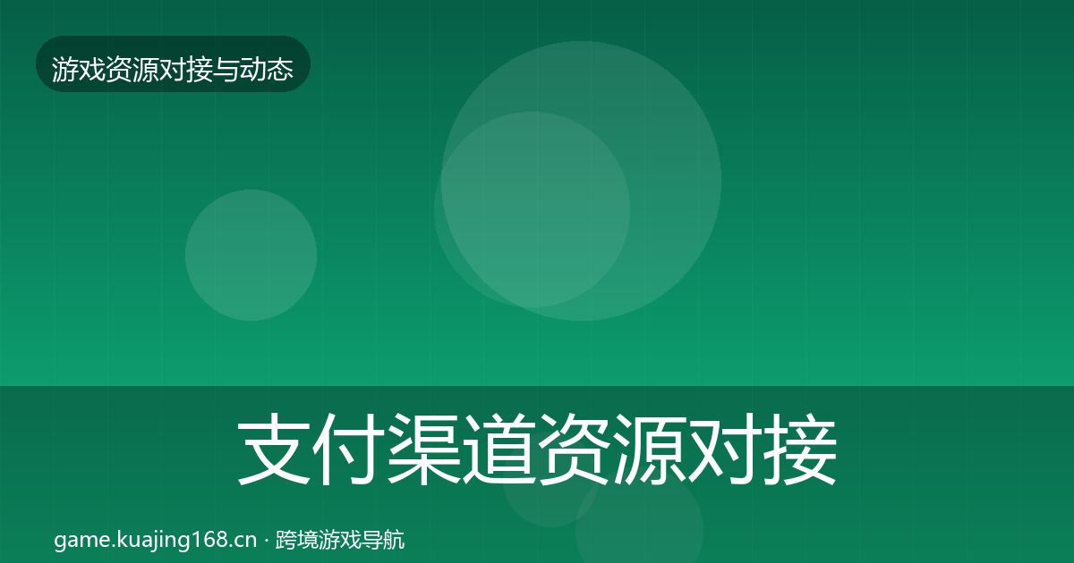支付渠道资源对接指南全攻略·第1203篇