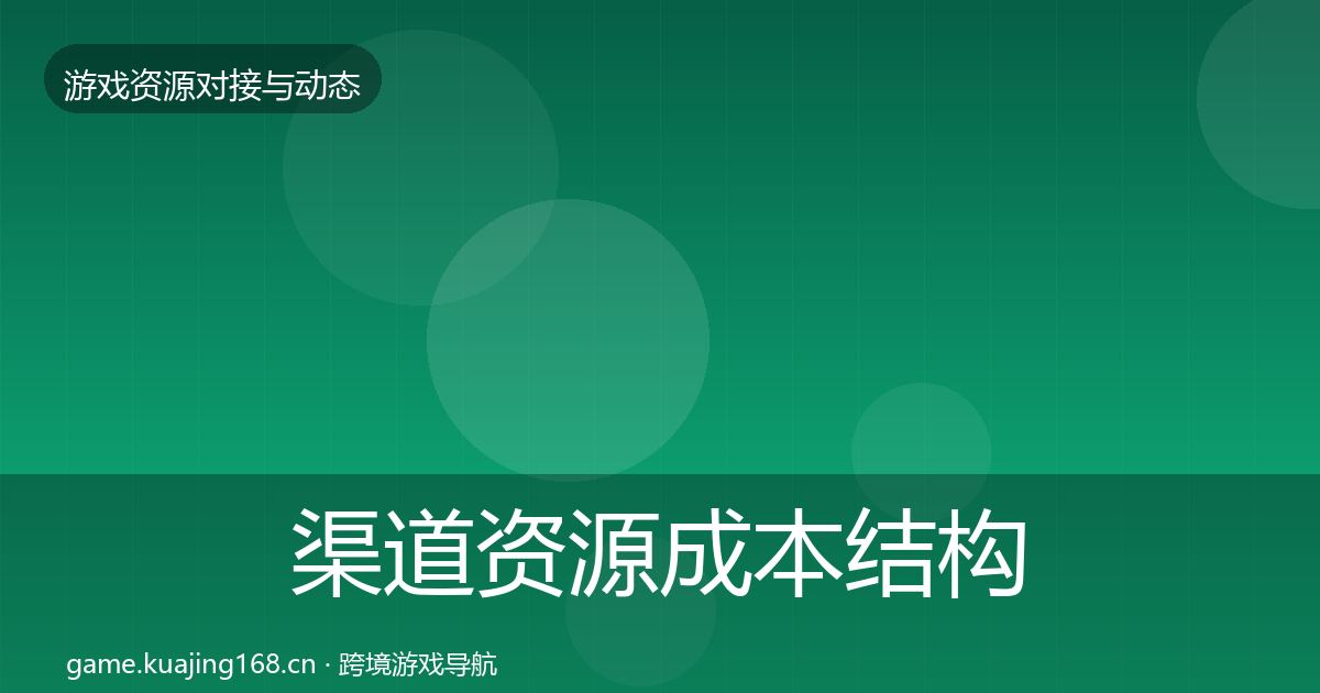 渠道资源成本结构分析实践指南·第1226篇