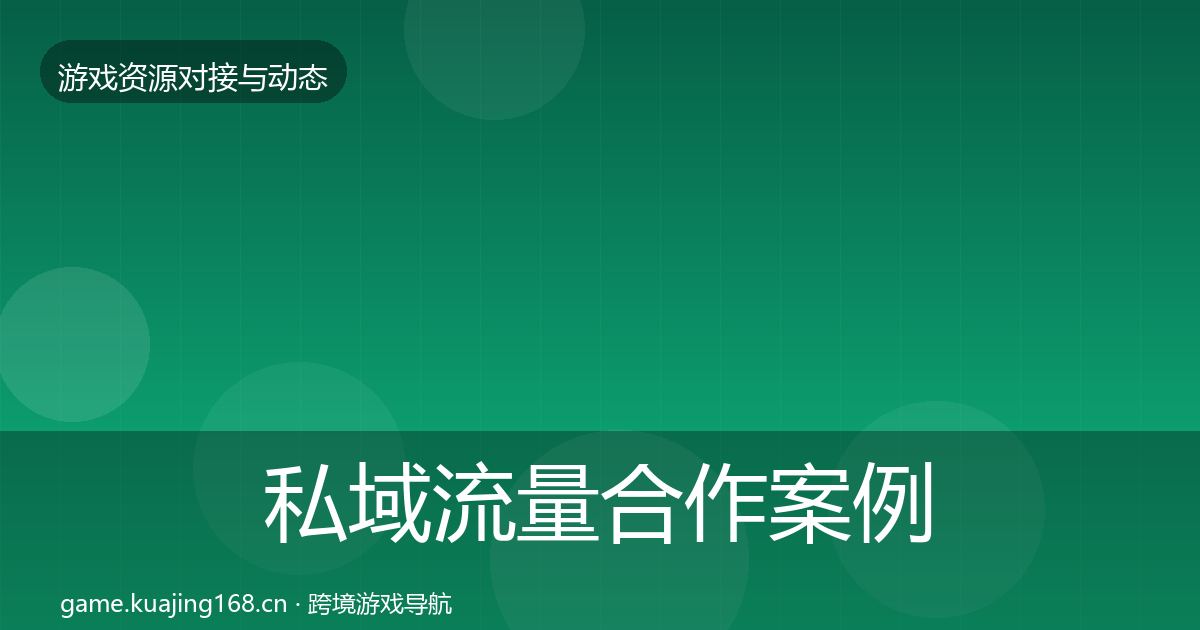 私域流量合作案例要点梳理·第1235篇
