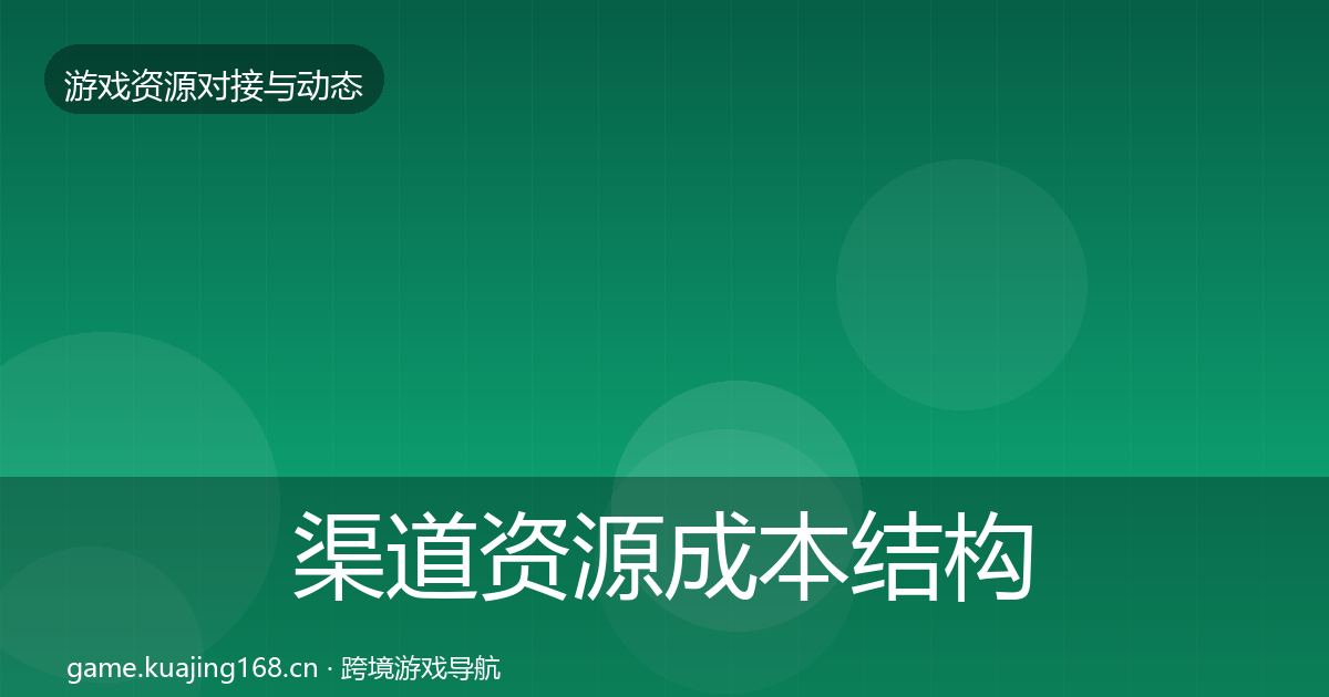 渠道资源成本结构分析实践指南·第1266篇