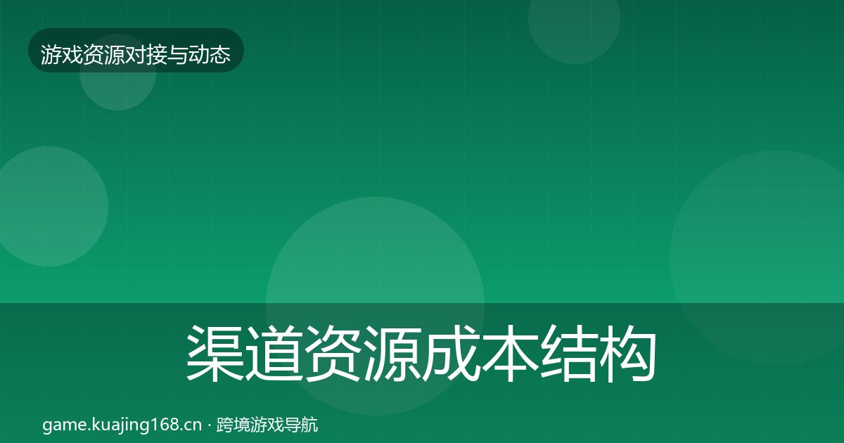 渠道资源成本结构分析实践指南·第1306篇