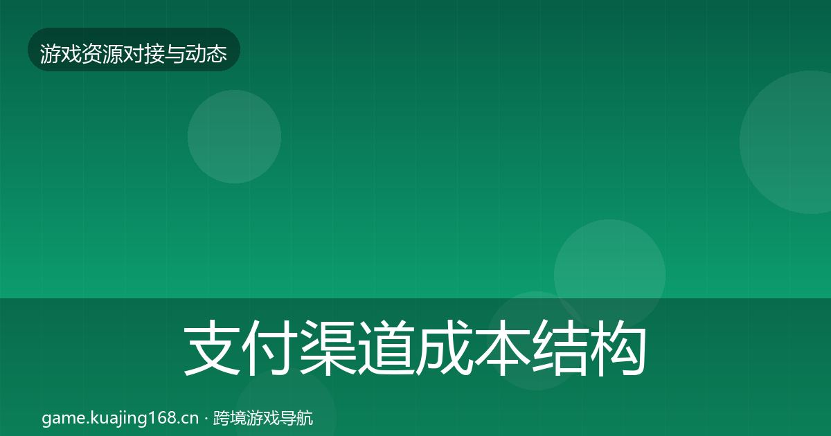 支付渠道成本结构分析全攻略·第1308篇