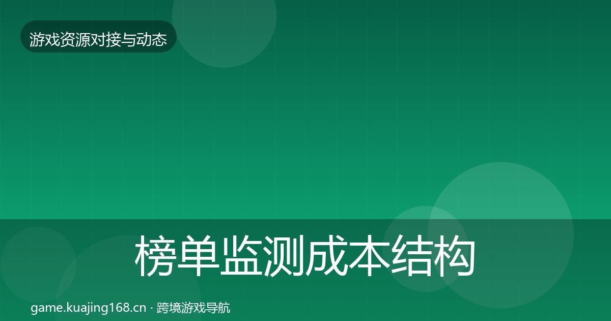 榜单监测成本结构分析实践指南·第1350篇