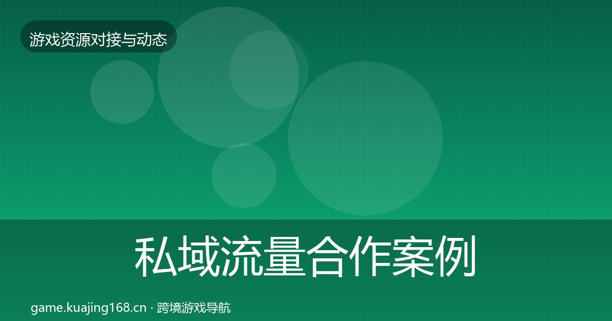 私域流量合作案例要点梳理·第1355篇
