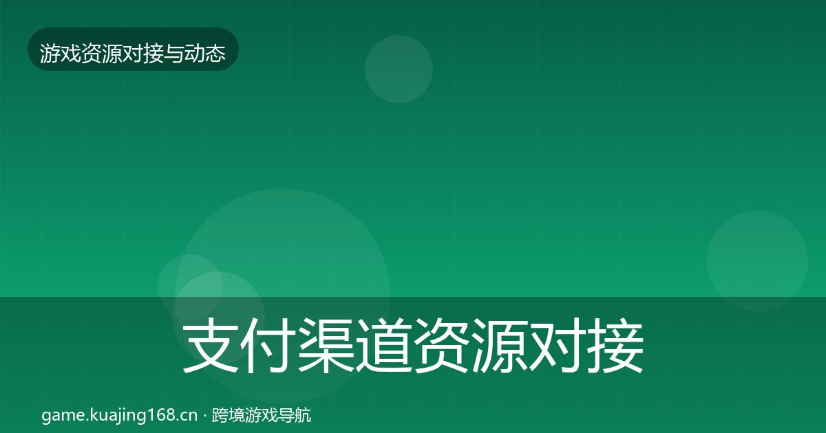 支付渠道资源对接指南全攻略·第1363篇