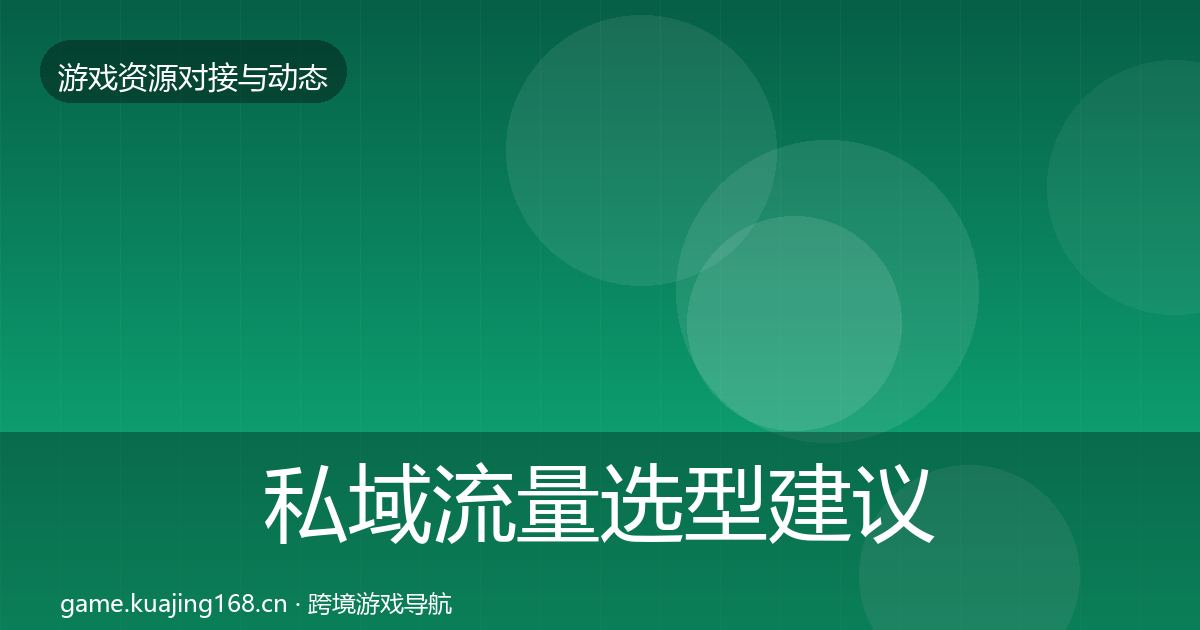 私域流量选型建议要点梳理·第1380篇