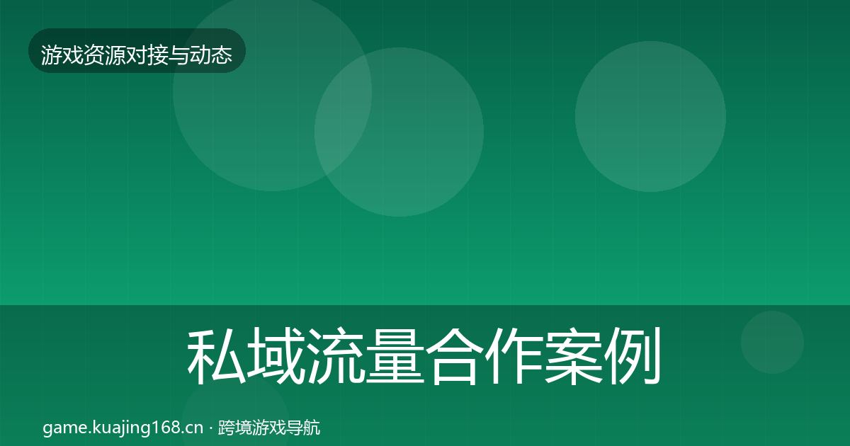私域流量合作案例要点梳理·第1395篇