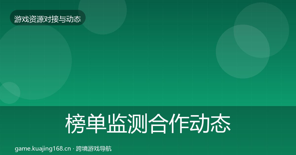 榜单监测合作动态追踪实践指南·第1415篇