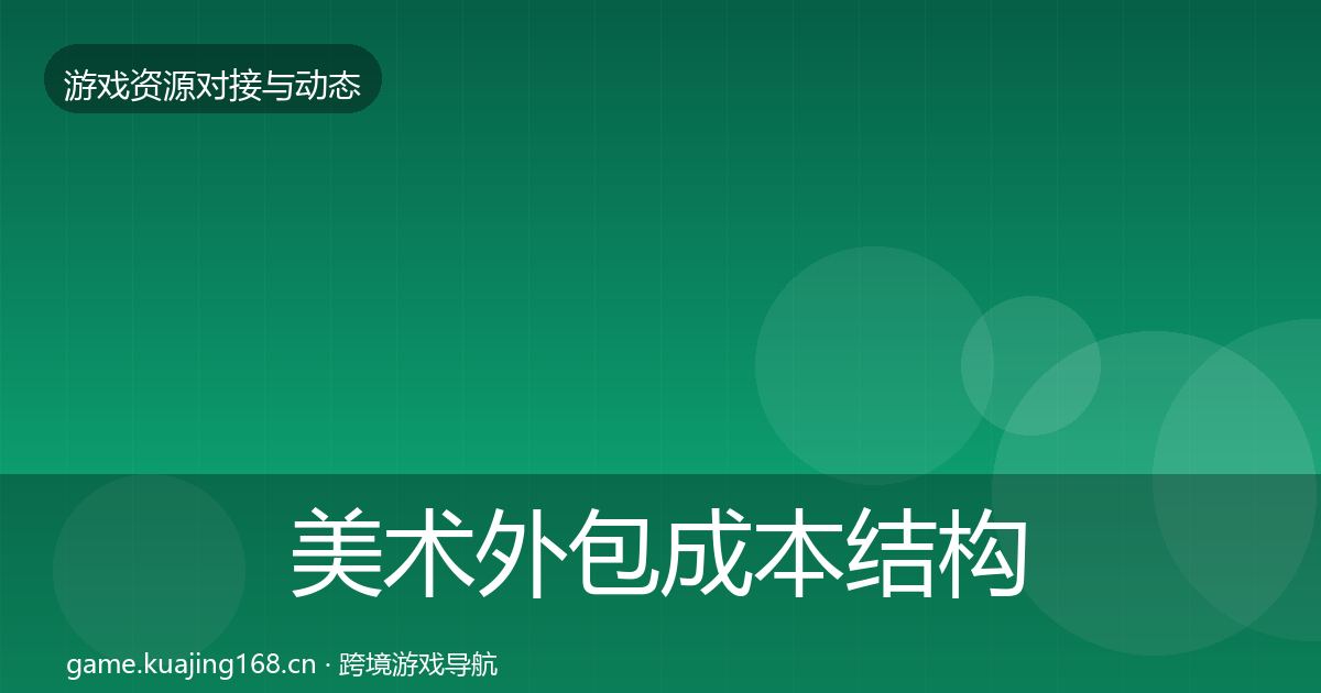 美术外包成本结构分析实践指南·第1427篇