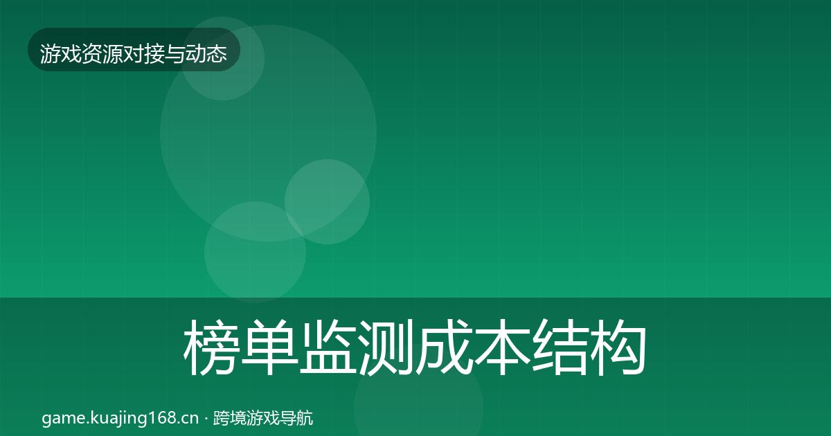 榜单监测成本结构分析实践指南·第1430篇