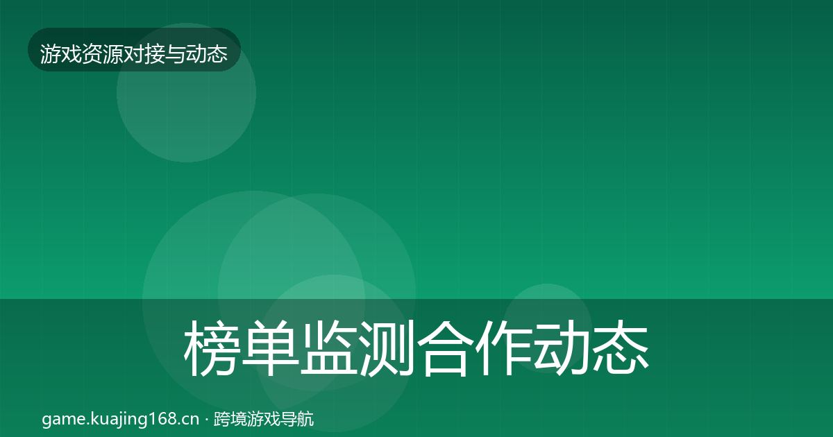 榜单监测合作动态追踪实践指南·第1455篇
