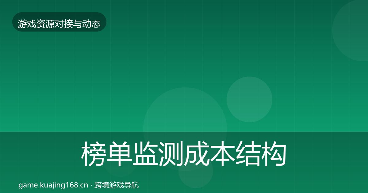 榜单监测成本结构分析实践指南·第1470篇