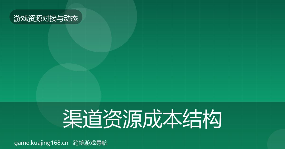 渠道资源成本结构分析实践指南·第1506篇