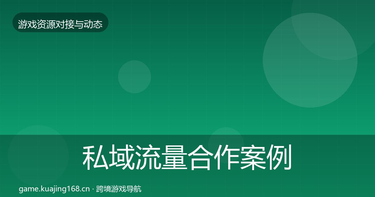 私域流量合作案例要点梳理·第1515篇