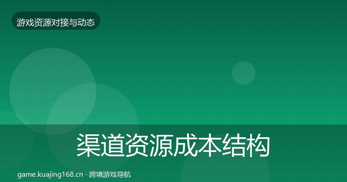 渠道资源成本结构分析实践指南·第1546篇